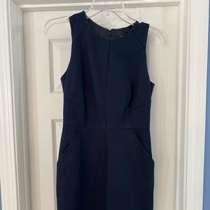 J Crew Ladder Stitch Dress in navy